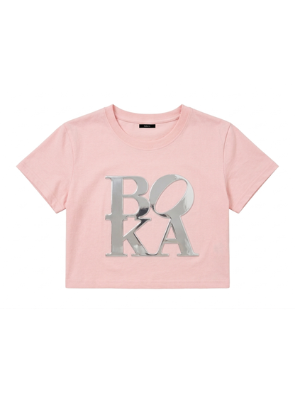メタリックBOKA TEE(Pinkは6月中旬~6月下旬発送予定,Blackは7月下旬〜8月上旬発送予定)