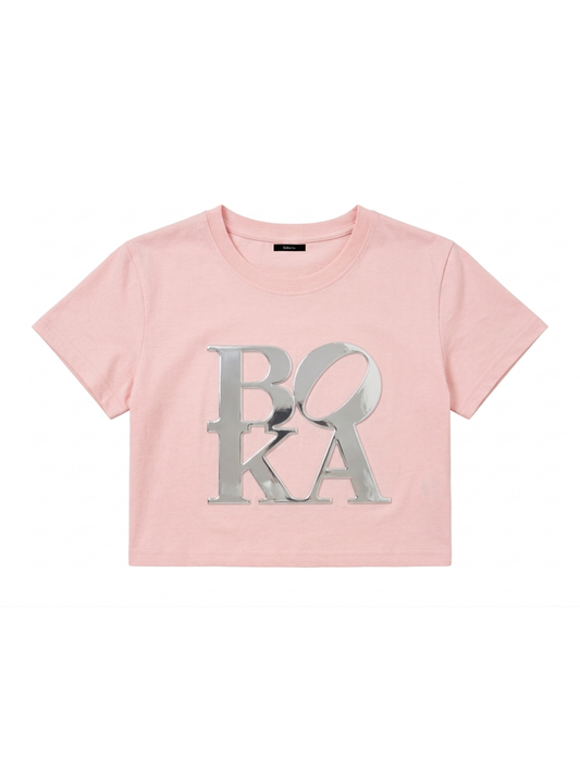 Boka nii ボカニー ロゴステッチスウェット ピンク Boka nii ボカニー ロゴステッチスウェット ピンクの通販 by merrcan