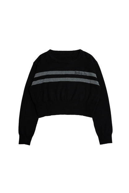 【Coming soon...】〈Classic Line〉ロゴラインニット(1~3営業日程で発送予定)