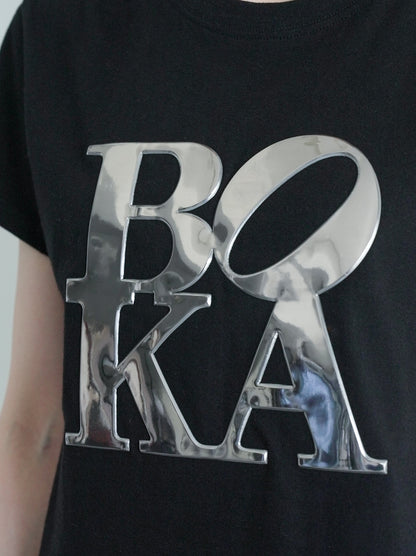 メタリックBOKA TEE(Pinkは6月中旬~6月下旬発送予定,Blackは7月下旬〜8月上旬発送予定)