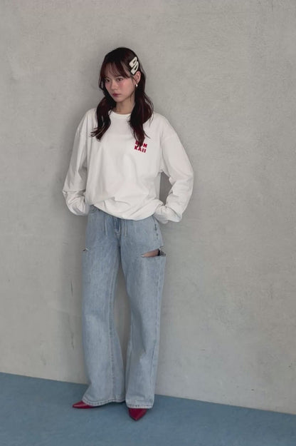 アップリケロンTEE(6月下旬~7月上旬発送予定,Blackは7月下旬~8月上旬発送予定)