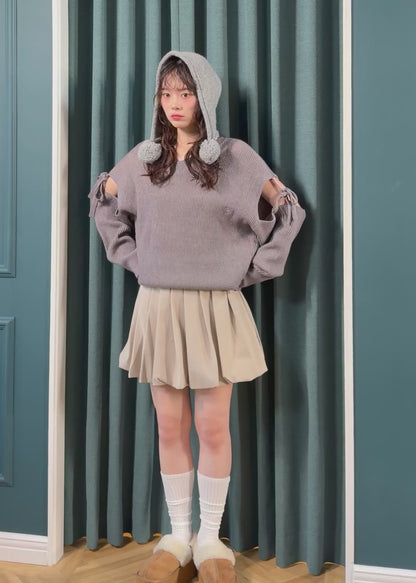【Coming soon...】〈Classic Line〉スエードバルーンスカート(1~3営業日程で発送予定)